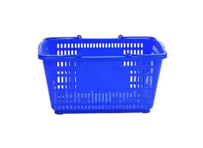 Supermarket Plastic Shopping Basket for Retail Snack Store Display Baskets