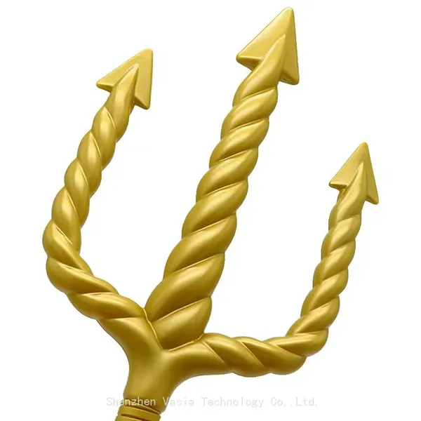 Kids Halloween Plastic Trident Props - Assembled Toy Weapons for Cosplay Parties photo-4