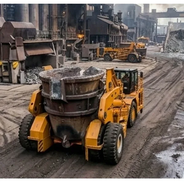 Heavy Duty Steel Plant Slag Pot Carrier Vehicle for Molten Slag Transportation