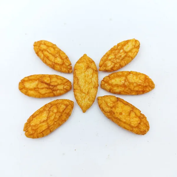 Hot Selling Willow Leaf Shaped Fried Rice Crackers Savory BBQ Flavor for Wholesale Bulk Snack Distributors photo-4