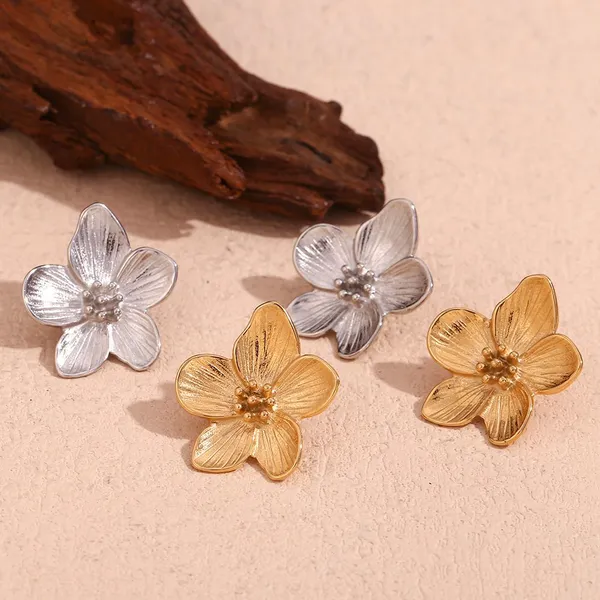 Stainless Steel Earrings for Sensitive Skin Bulk Supply Hammered Texture 8mm Drop Hypoallergenic 316L