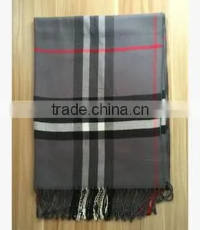 High Quality Fashionable Cotton Cashmere Imitation Tassel Scarf photo-6