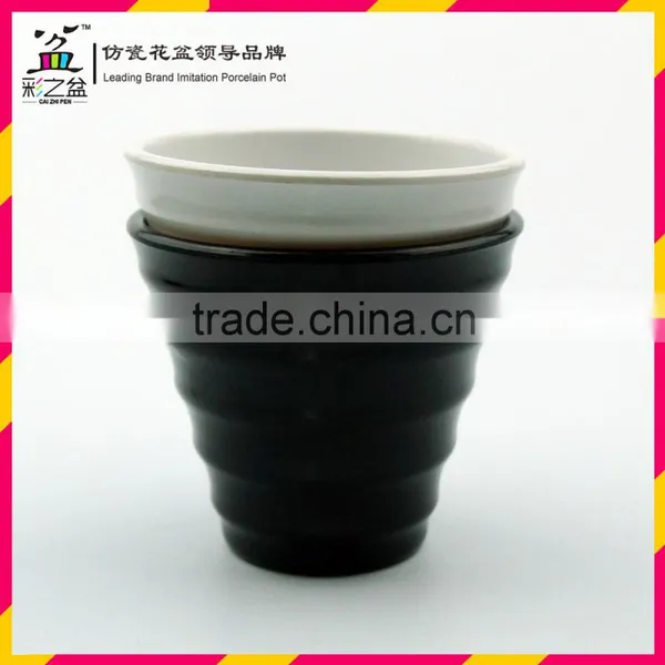 Made in China Melamine Flower Pot From Direct Manufacturer MX1210