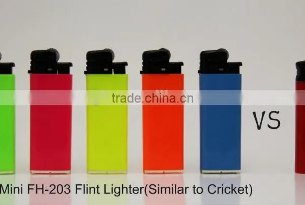 ISO9994 similar to mini BIC&l ike Cricket disposable plastic cigarette lighter