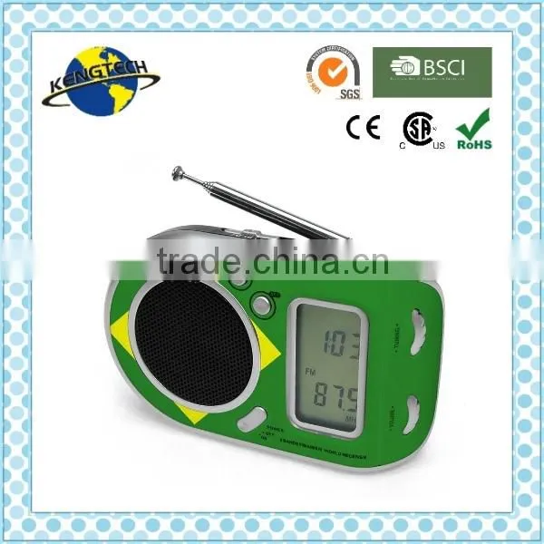 Portable AM/FM/SW1-7 9 Band LCD Alarm Clock Radio photo-4