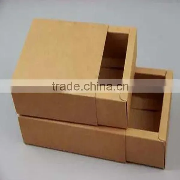 Recycled Foldable Single Wall Cardboard Kraft Paper Packaging Box photo-2