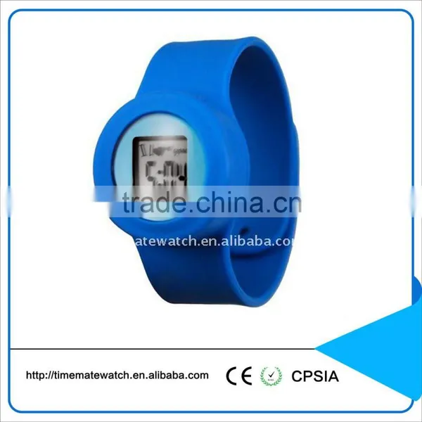 Kid Size Silicone Slap Watch, Snap Watch With Customized Dial Design