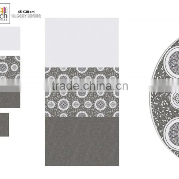 Grey Glossy Wall Tiles 60X30 photo-3