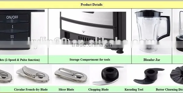 New Arrival Multi National Food Processor With LED Lights And Storage Compartment photo-2
