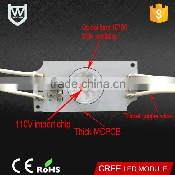 The Most Popular High Quality 1pcs 4040 Chip Led Module 110 Volt CE RoHS 3years Warranty High Power Led Module for Lighting Box photo-5