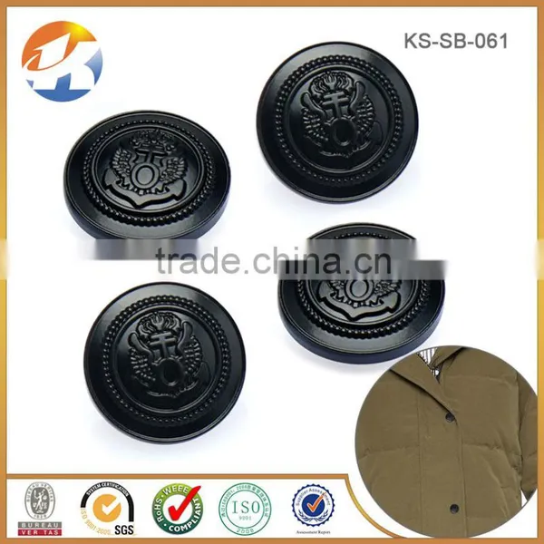 Black Engraved Snap Button Custom Logo photo-3