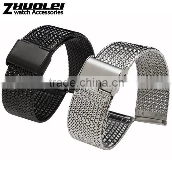 Milanese Classic Buckle Stainless Steel Watchband 16mm 18mm 20mm 22mm 24mm photo-2