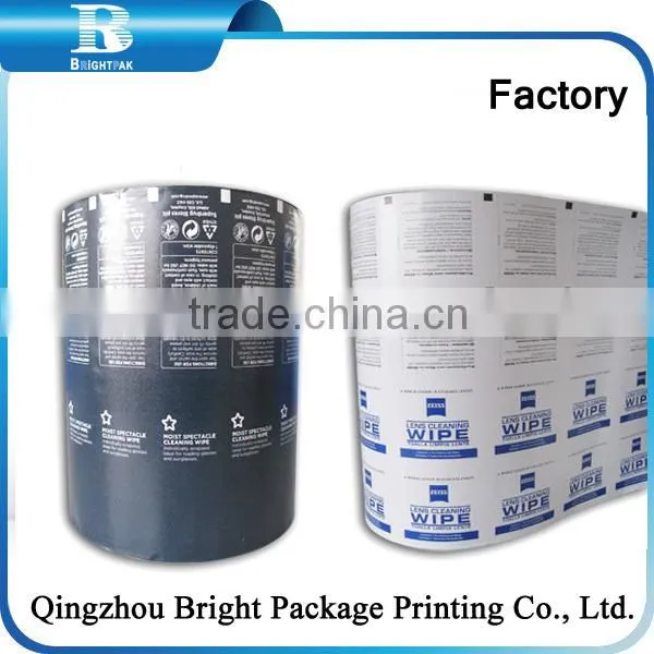Aluminum Foil Laminated Paper for Cleaning Wipes, Printed Tissue Paper Packing Aluminum Foil Paper/wet Tissue Packing Bag photo-4