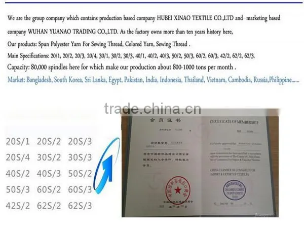 Yizheng Stable 100 Percent Polyester Fibers For Sewing Threads Yarns photo-6