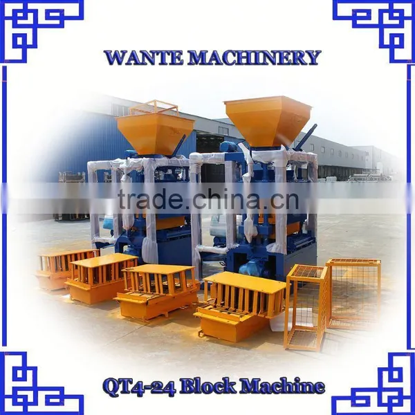Full automatic concrete brick making machine/ Real estate construction brick machine/ PLC control block making machine