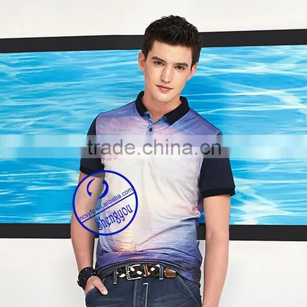 Heat-Transfer Printing 3d Polo t Shirt for Men photo-3