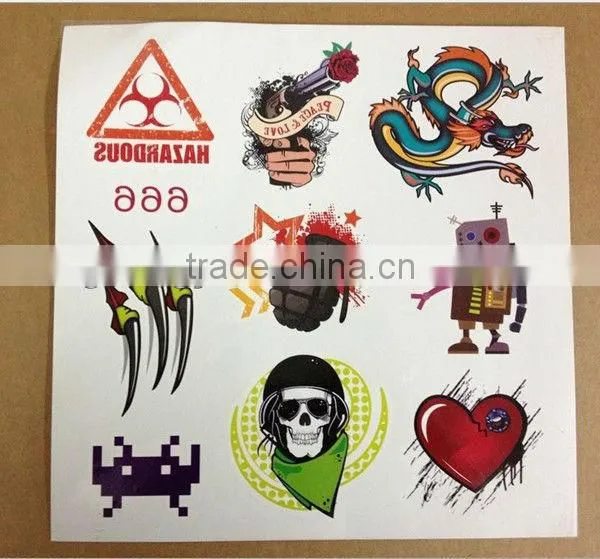 Customized Lovely Designs Temporary Worldwide Tattoo Supply for Women