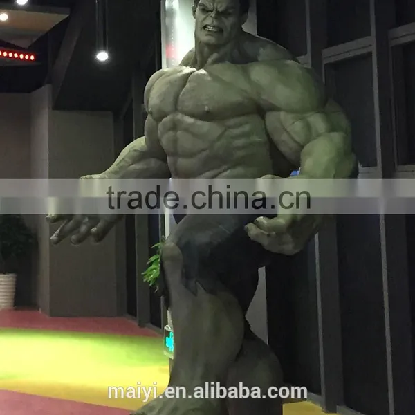 Customized realistic resin statue Hulk action figure