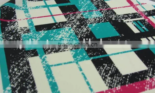 Green Square Spandex Print Nylon Fabric for Beach Chair photo-5
