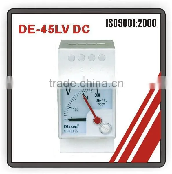 DE-45L DC Analog voltmeter DIN Rail Voltmeter