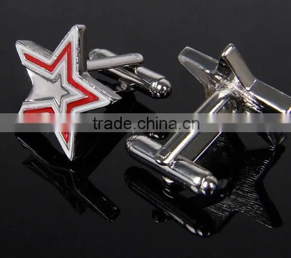 New Fashion Custom Metal Cufflinks With Star Shape for Wholesale photo-4