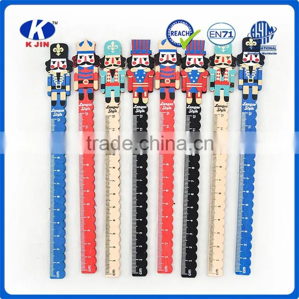 Fashion Design 12cm Funny Wooden Ruler Style Ruler With Handle for Measuring Waist photo-3
