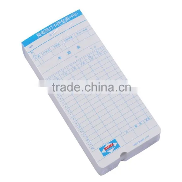 English/Portuguese Time Card For Time Recorder/Factory photo-5