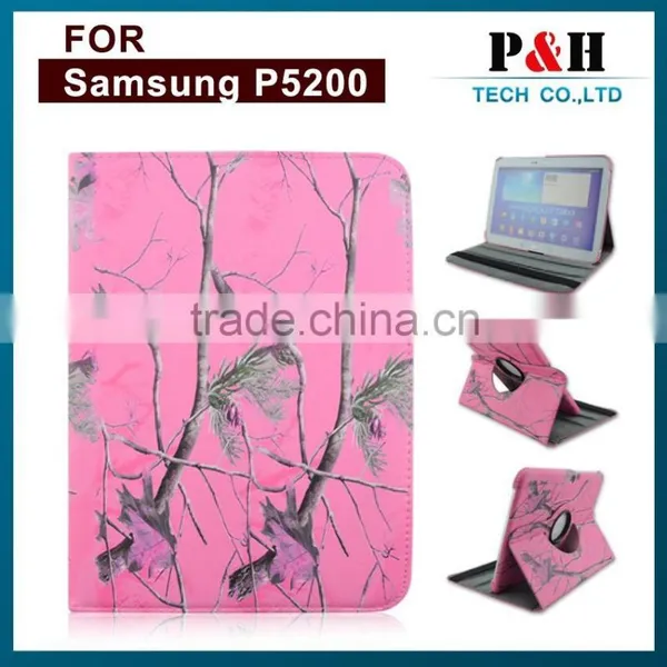 Hot Sell Leather 360 Degree Rotation Tablet Case for Samsung P5200 photo-3