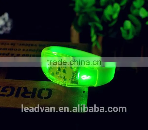 Large Events Massive Dance Festivals Custom Sound Activated Glow Flashing Led Bracelet Wristband photo-2