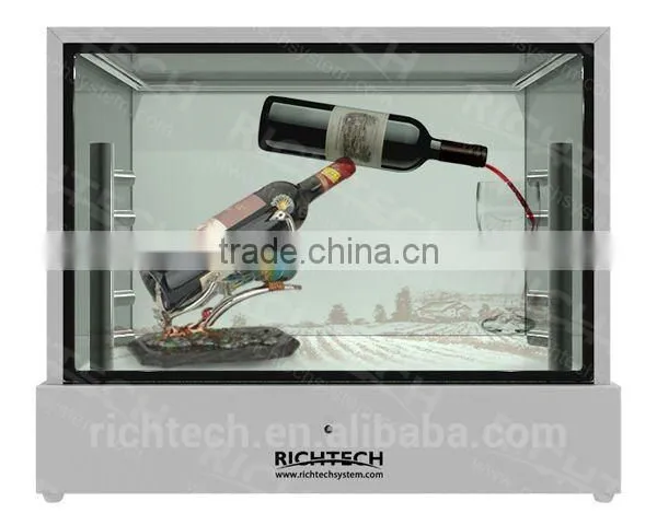 Richtech Quality Video Advertising Display Transparent LCD Showbox Jewelry Display photo-5