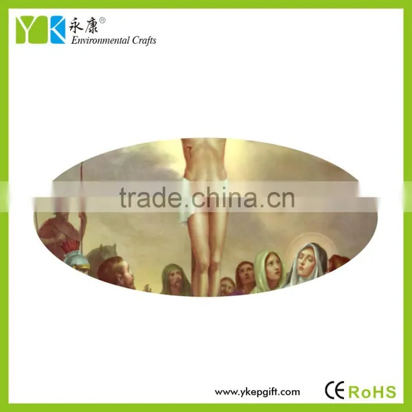Wholesale Activated Carbon Crafts Christian Souvenir Jesus Cross Plate Shape Ornaments photo-5