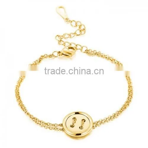 Buttons Bracelet Fashion New Design for Women Copper Magnetic Bracelet photo-3