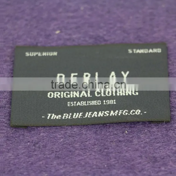 Fabric Woven Printed Clothing Label, 100% Polyester Satin Nylon Garment Care Label, Woven Garment Label photo-4