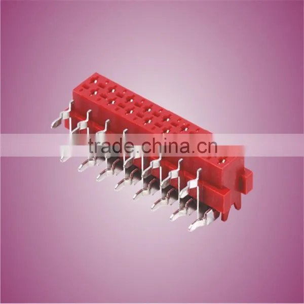 1.27mm Pitch Red Wire to Board Connector Dip Wafer Connector photo-3