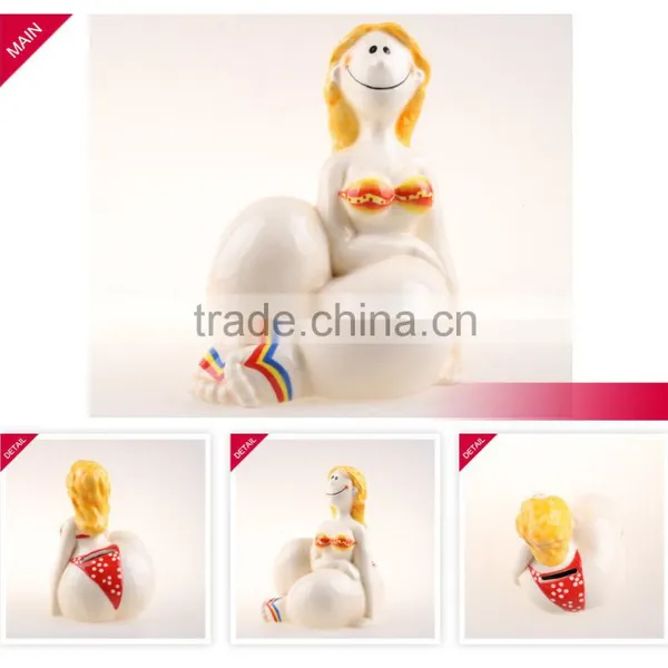 Wholesale Delicate Fancy Coin Bank Handprinting Ceramic Coin Box photo-4