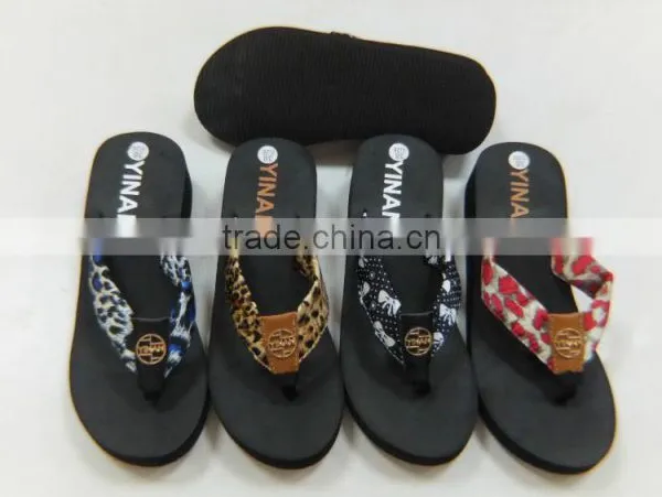 2016 Women Cloth Slippers With Eva Sole