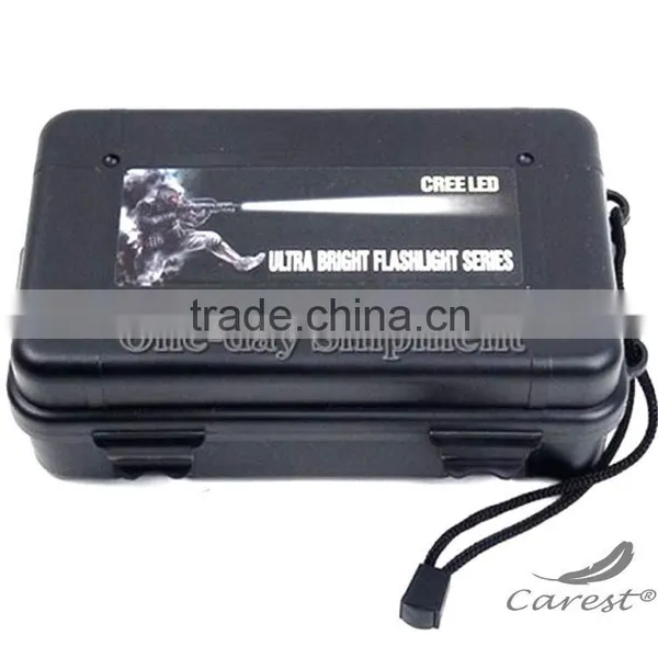 Custom Waterproof Anti Fall Plastic Storage Box For Flashlight Light Torch Lamp Battery Charger Case Holder photo-2