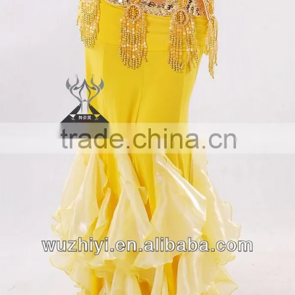 Fish Mermaid Belly Dance Costume Dresses Skirts Belly Dance Performance Costume QC1356 photo-3