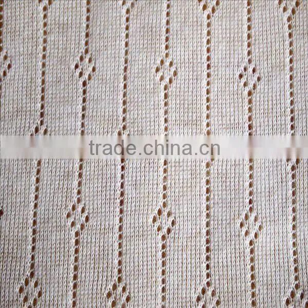 Pointelle Cotton Tube Knit Fabric