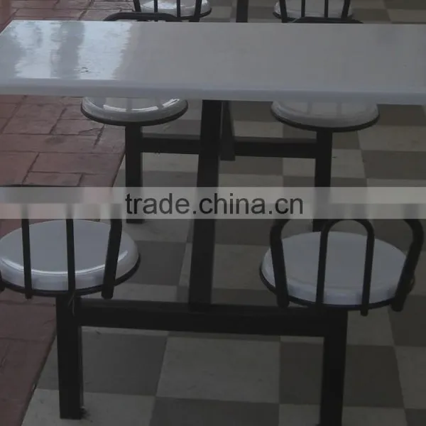 FRP Six-seater Dining Table & Chair, Fiberglass Chair, Fibreglass Table photo-5
