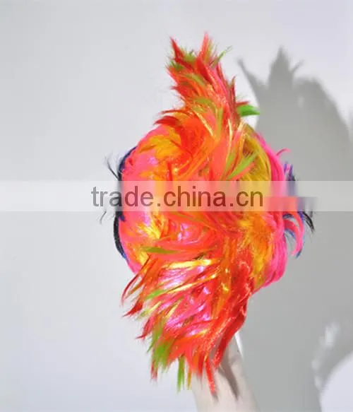 Crazy Color Cock Wig for Clown Cosplay Wig N366 photo-3