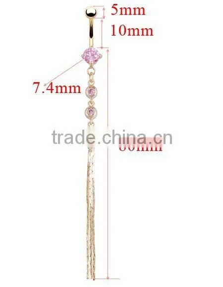 Women Sex Tassel Zircon Bell Ring Navel Ring Sell photo-2