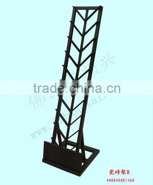 Floor Standing Metal Display Stands for Ceramic Tiles HSX-S519 Ceramic Display Stands photo-4