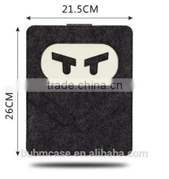 Black Color 9.7 Inch Wool Felt Tablet Case Cute Cartoon Naruto Bag Tablet Sleeve Tablet Pouch photo-6