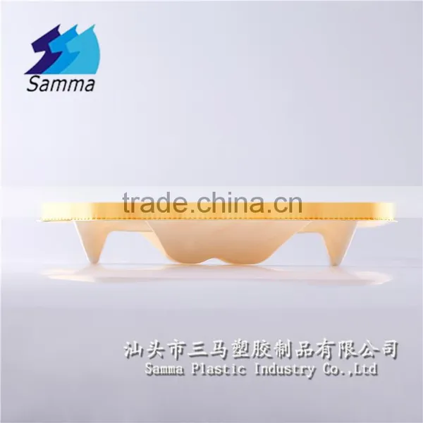 KW-0013C Disposable Mini Sushi Containers, Wooden Base Containers With Clear Lid photo-4