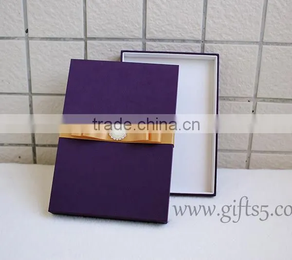 High End Luxury Silk Wedding Invitation Box photo-2