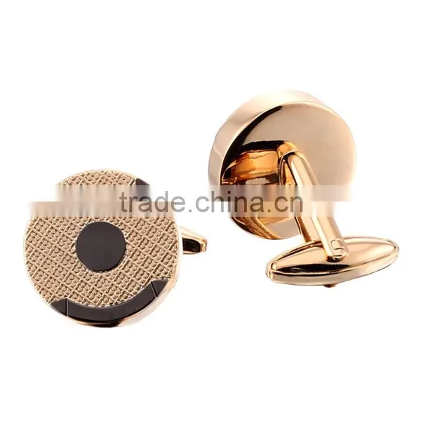 2015 Hotsale Round Metal Cufflinks With Differenc Plating Bulk Cufflinks photo-2