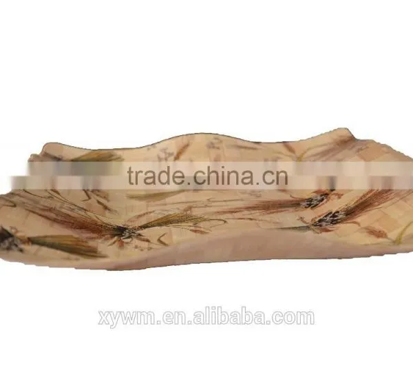 GiftTable Decorative Crystal Shine Bamboo Wave Woven Bowl Plate Tray photo-2