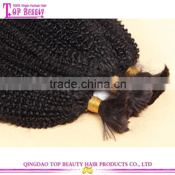 Cheap 100% Virgin Humen Hair Afro Curl Indian Hair Bulk Buy From China photo-2