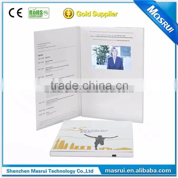 Blank 7.0 Inch Lcd Video Greeting Card Digital Video Brochure photo-5
